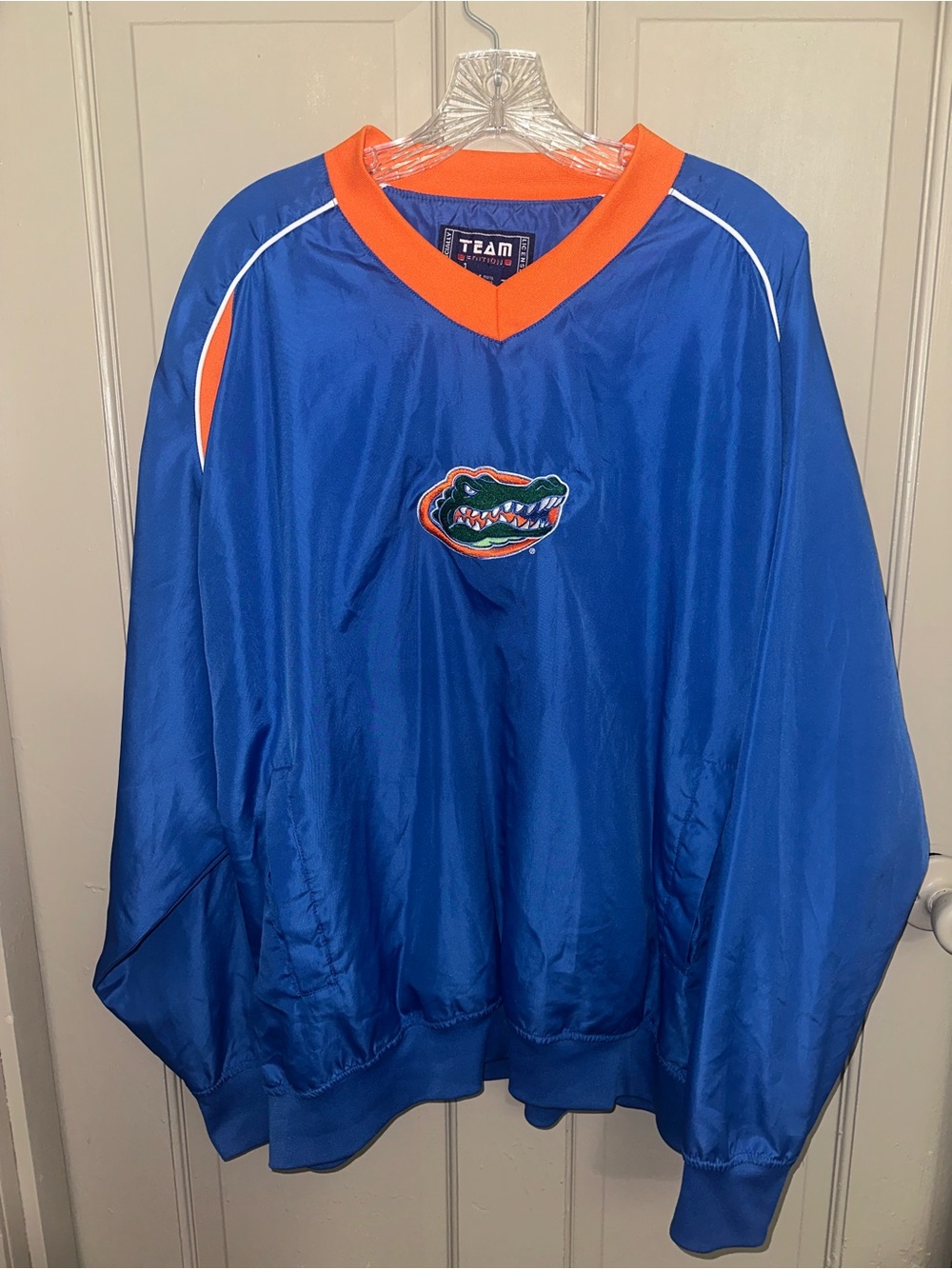 Florida Gators Men’s L Pullover Windbreaker Blue Orange NCAA